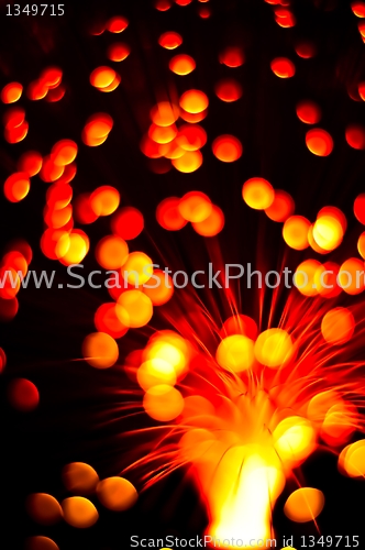 Image of Out of focus lights on black background