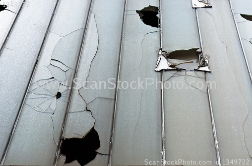 Image of Abstract background with broken glass