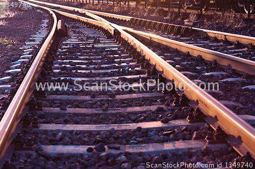 Image of Vintage photo of an old railway