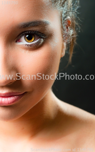 Image of Clean makeup on a beautiful girl