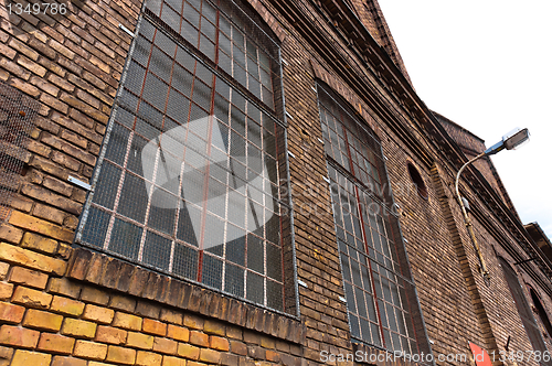 Image of Angle shot of an indsutrial building