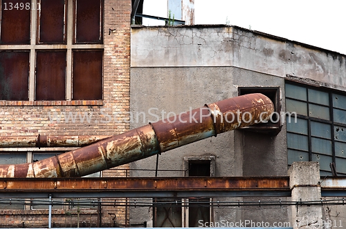 Image of Industrial building with big pipe
