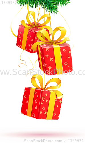 Image of Christmas decorative composition