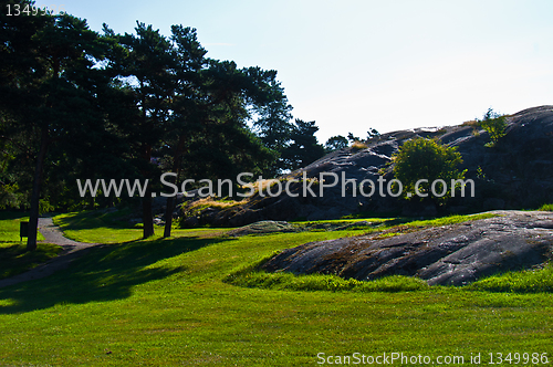 Image of Park with huge rocks