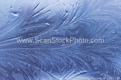 Image of ice pattern on glass