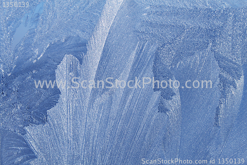 Image of blue ice pattern 