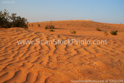 Image of dry sand desert in middle east