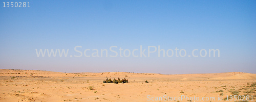 Image of Israeli soldiers excersice in a desert