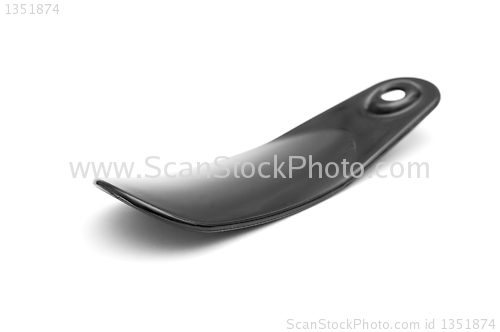 Image of Black plastic shoehorn
