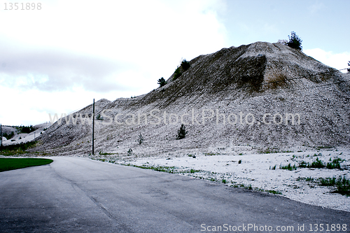 Image of Look on mountain maded from coaldust