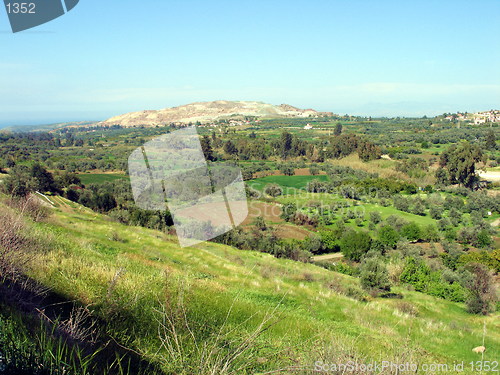 Image of Green valley. Linou village. Cyprus