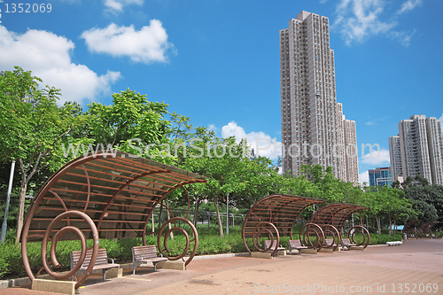 Image of Summer day in public city park 