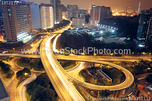 Image of flyover ay night