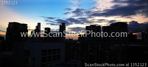 Image of downtown sunset