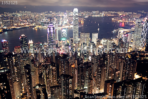 Image of Hong Kong at night 