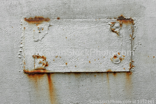 Image of Welded patch on metal surface