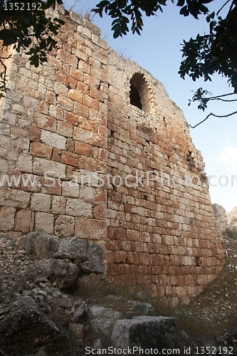 Image of Crusaders castle ruins in Galilee