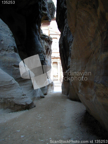 Image of Siq Gorge passage to Petra