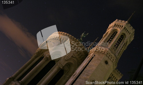 Image of fourvière basilica at lyon in france