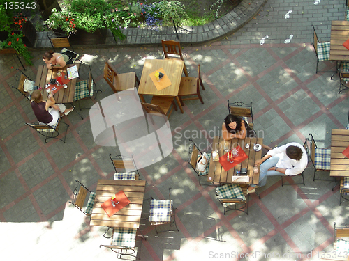 Image of street cafe