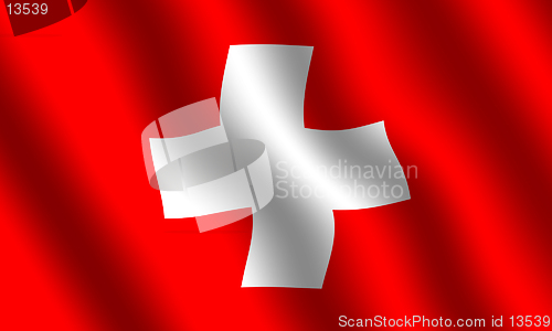 Image of Waving swiss flag