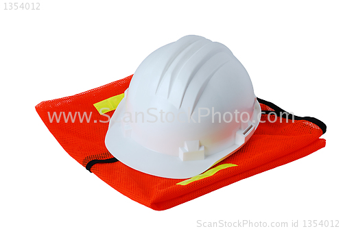 Image of Basic work safety set isolated on white