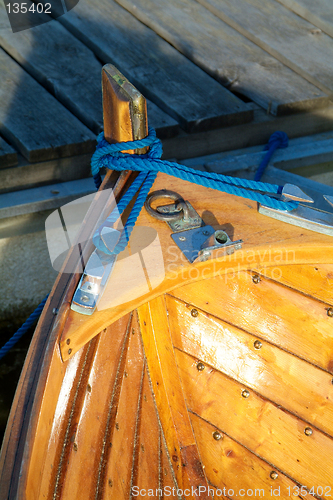 Image of Detail of wooden boat
