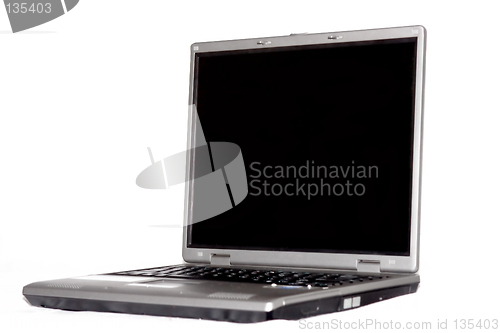 Image of High-end laptop computer isolated on white background