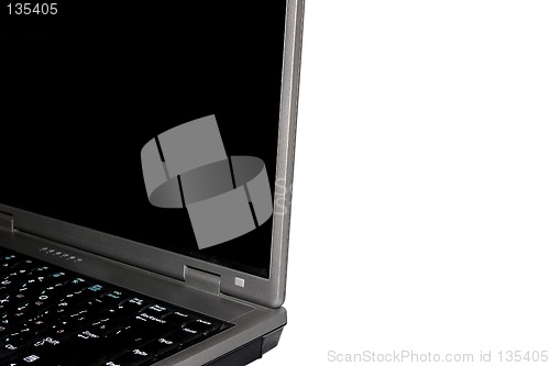 Image of High-end laptop computer isolated on white background