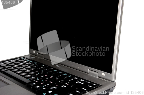 Image of High-end laptop computer isolated on white background