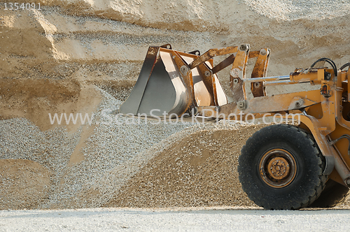 Image of Bulldozer in quarry