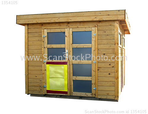 Image of New wooden house
