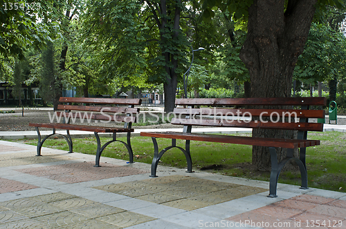 Image of Park benches