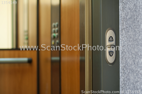 Image of Open door of an elevator