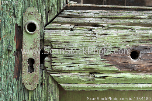 Image of Part of an old door