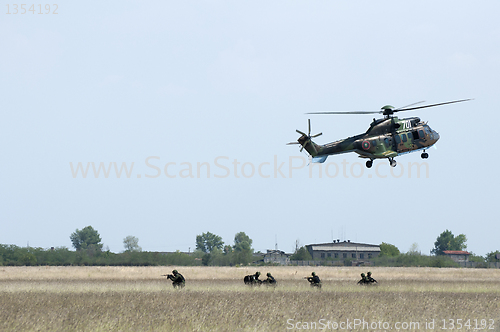 Image of Military operation with helicopters