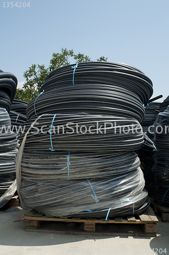 Image of Black PVC hoses