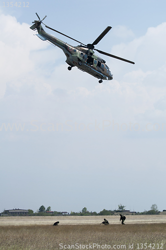 Image of Military operation with helicopters