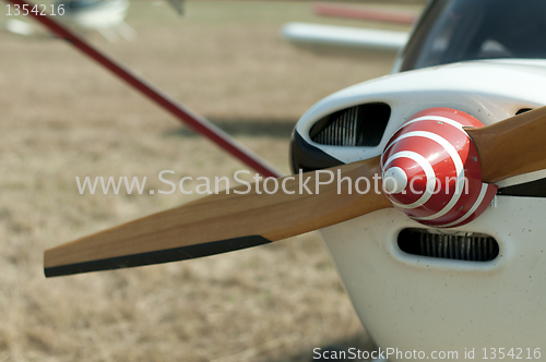 Image of Wooden plane propeller