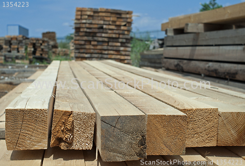 Image of Timber. Planks and beams