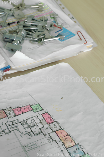 Image of Construction Plan and keys 