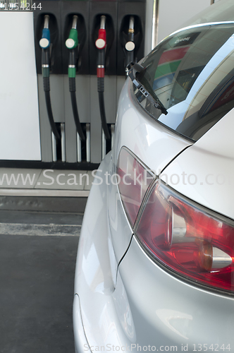 Image of Car at a gas station