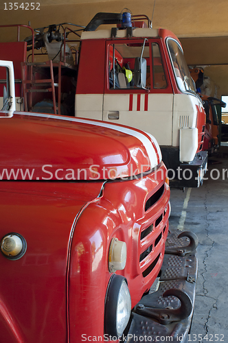 Image of Old Fire trucks