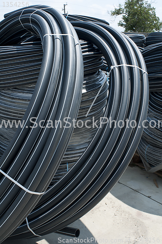 Image of Black PVC hoses