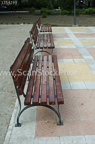 Image of Park benches