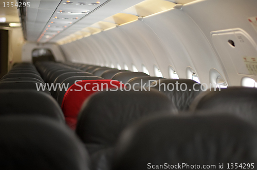 Image of Inside an empty plane