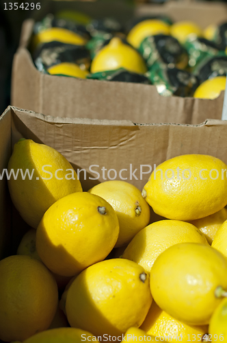 Image of Lemons in boxes