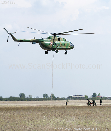 Image of Military operation with helicopters