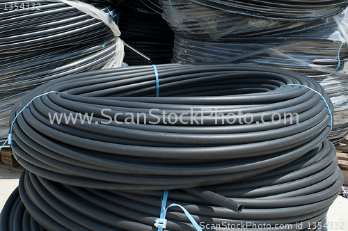 Image of Black PVC hoses