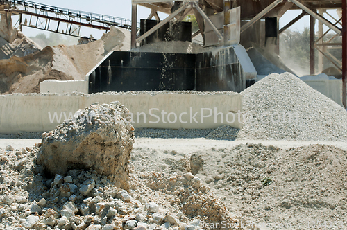 Image of Stone quarry of limestone